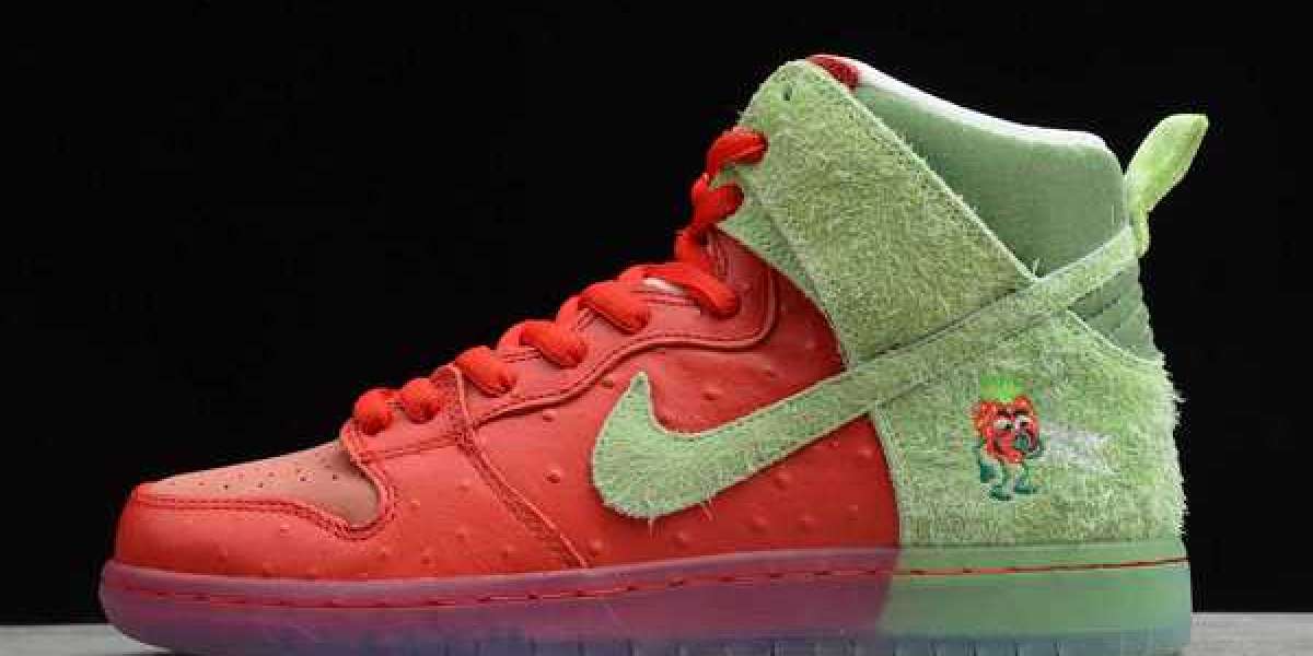 Nike SB Dunk High “Strawberry Cough” University Red/Spinach Green-Magic Ember 2020 CW7093-600 For Sale Online