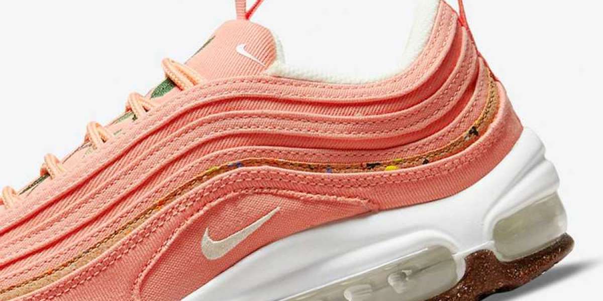 2021 New Nike Wmns Air Max 97 Cork Coral Pink DC4012-800 Sale On Line ！