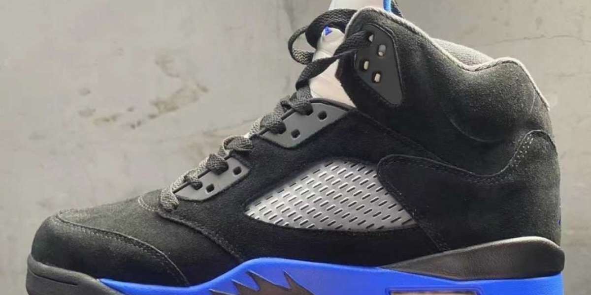 New Air Jordan 5 "Racer Blue" CT4838-004 360-degree display!