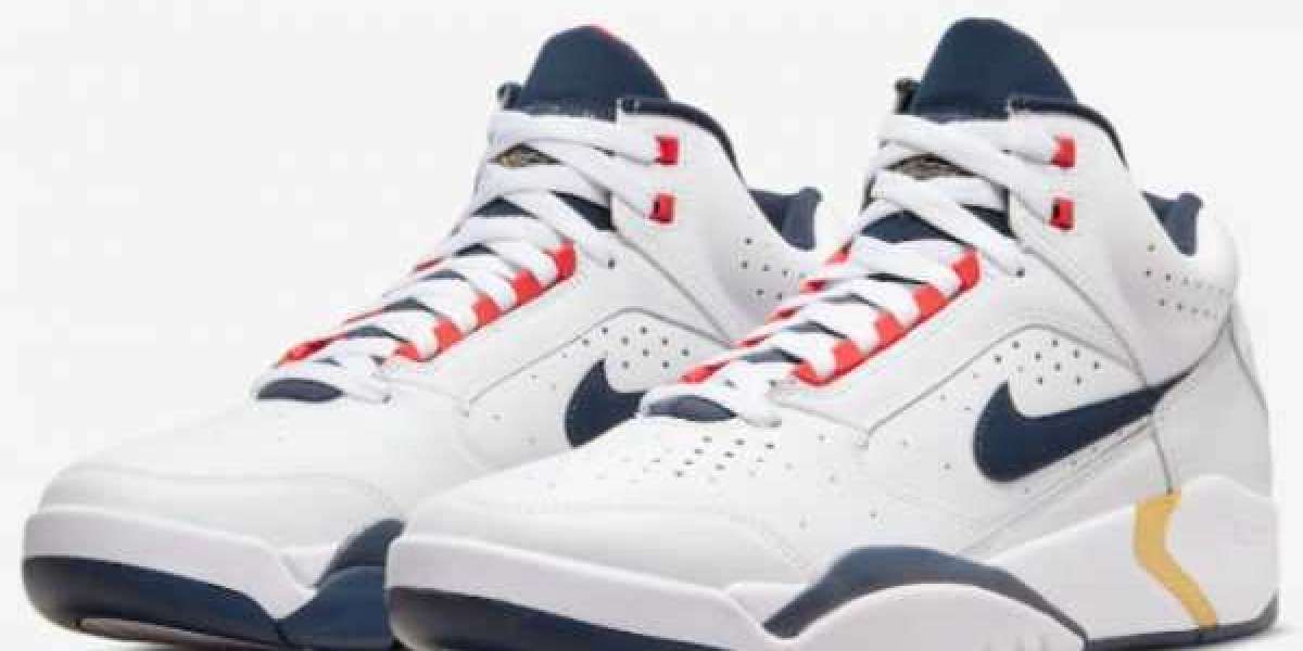 2022 Nike Air Flight Lite Mid “Olympic” White/Blue-Red For Sale DJ2518-102