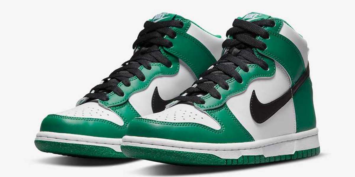 2022 New Nike Dunk High GS "Celtics" DR0527-300 Celtics Color Matching!