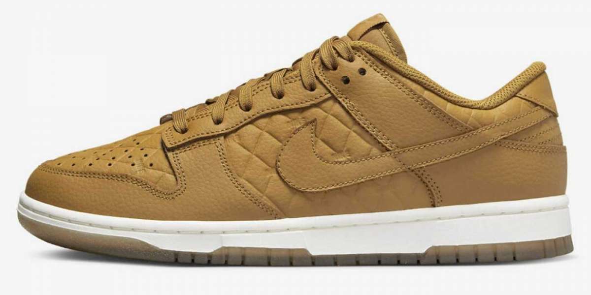 The 2022 New Nike Dunk Low “Quilted” Wheat/White DX3374-700 Release Information is here!
