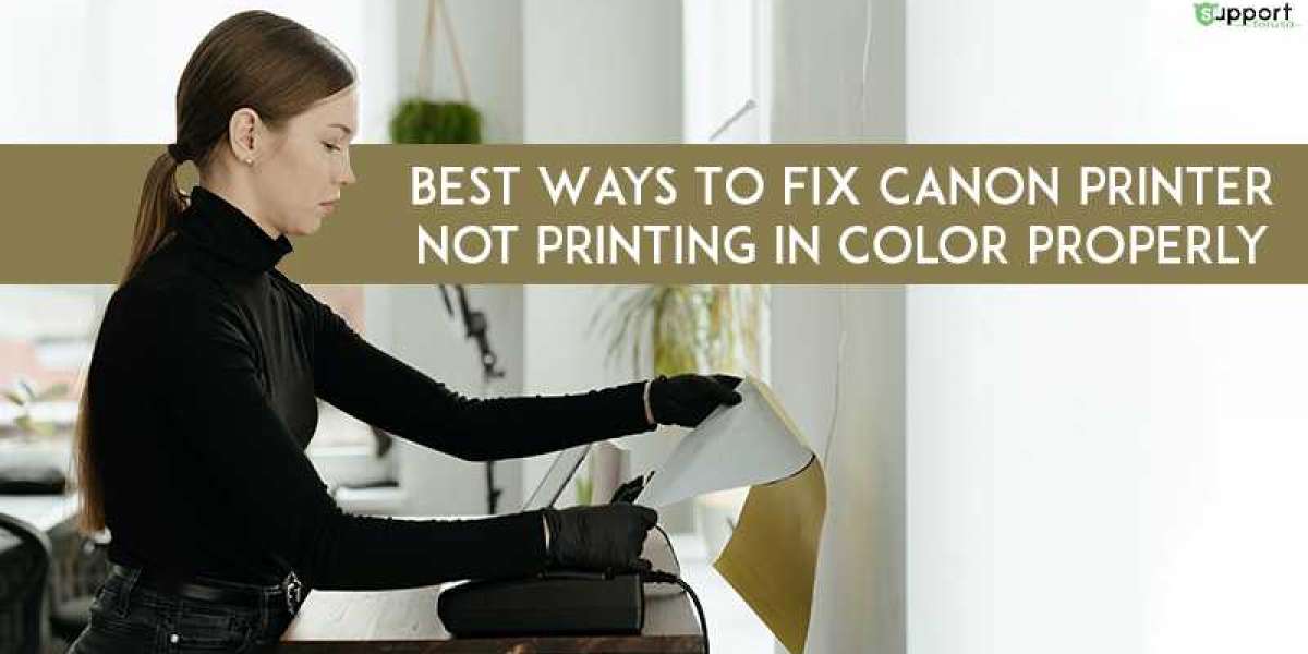 WHY IS CANON PRINTER NOT PRINTING IN COLOR?