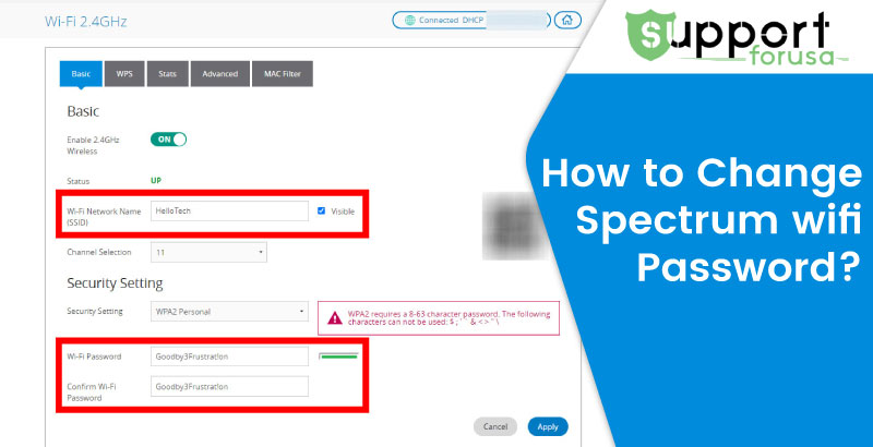 How Can I Instantly Change Spectrum Wifi Password and Name?