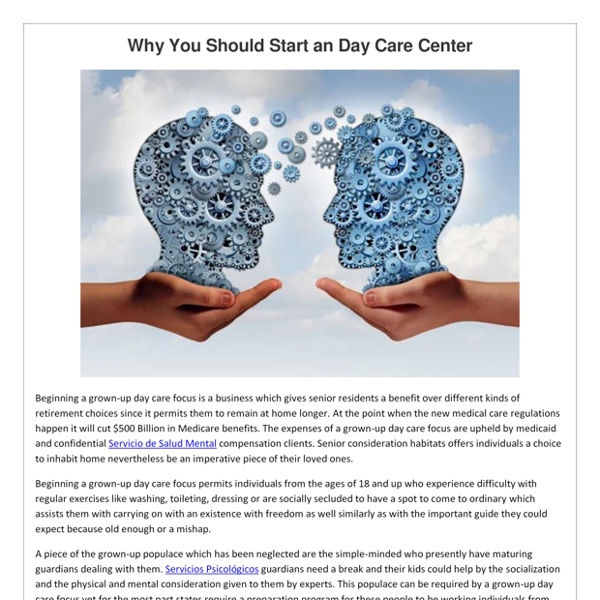 Why You Should Start an Day Care Center | Pearltrees