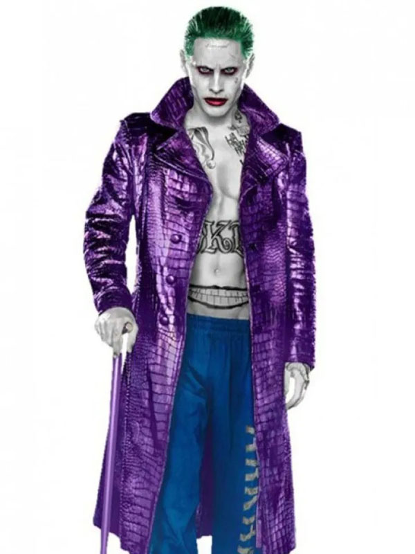 Suicide Squad Jared Leto Joker Leather Coat - Jackets of America