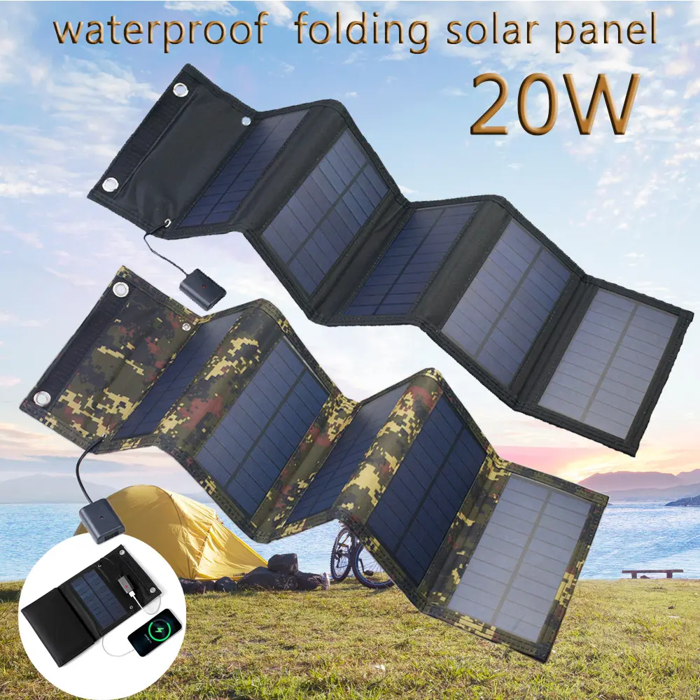 20W foldable solar portable charger