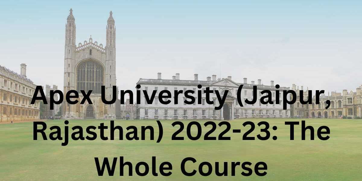 Apex University (Jaipur, Rajasthan) 2022-23: The Whole Course