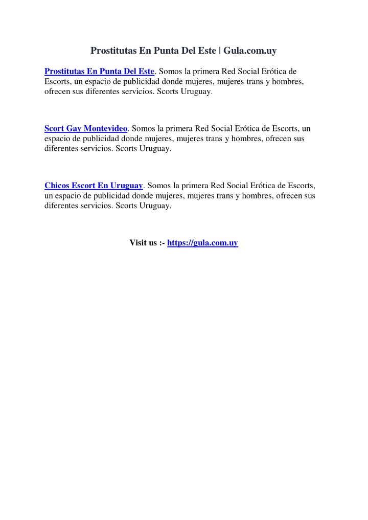 PPT - Prostitutas En Punta Del Este (1) PowerPoint Presentation, free download - ID:11759122