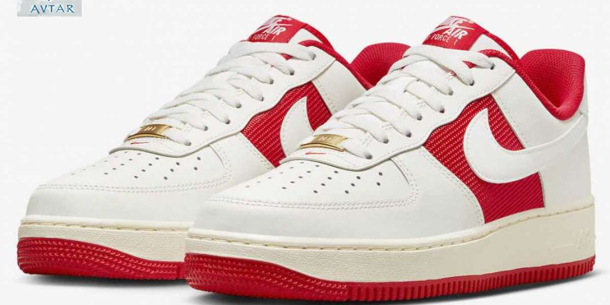 Nike Air Force 1 Low “Athletic Department” FN7439-133 Classic White Red!