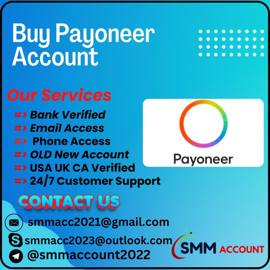 Buy Payoneer Account - 100% Real Documents Verified