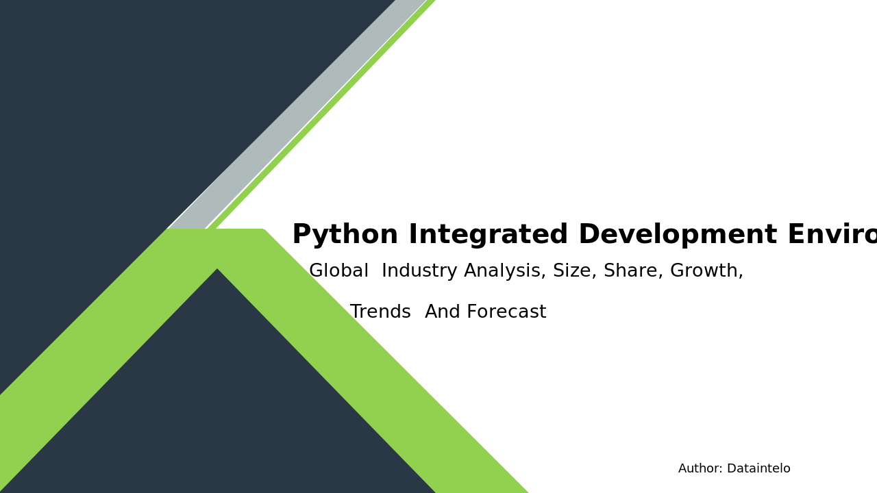 Python Integrated Development Environment (IDE) Software Market Research Report 2024-2032