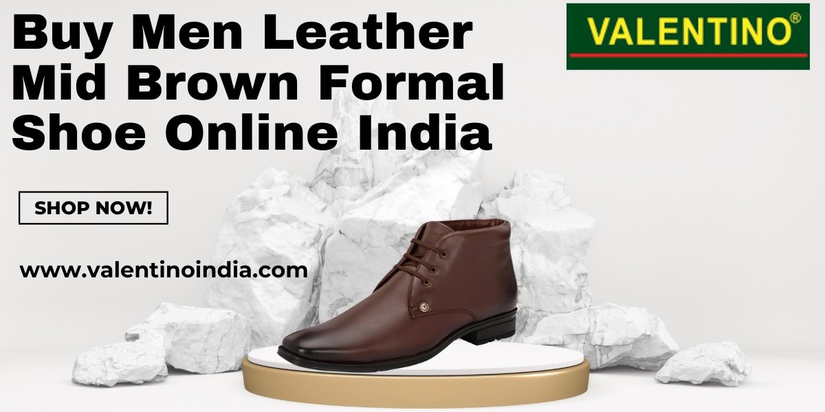 Buy Men Leather Mid Brown Formal Shoes Online in India – Class Meets Comfort