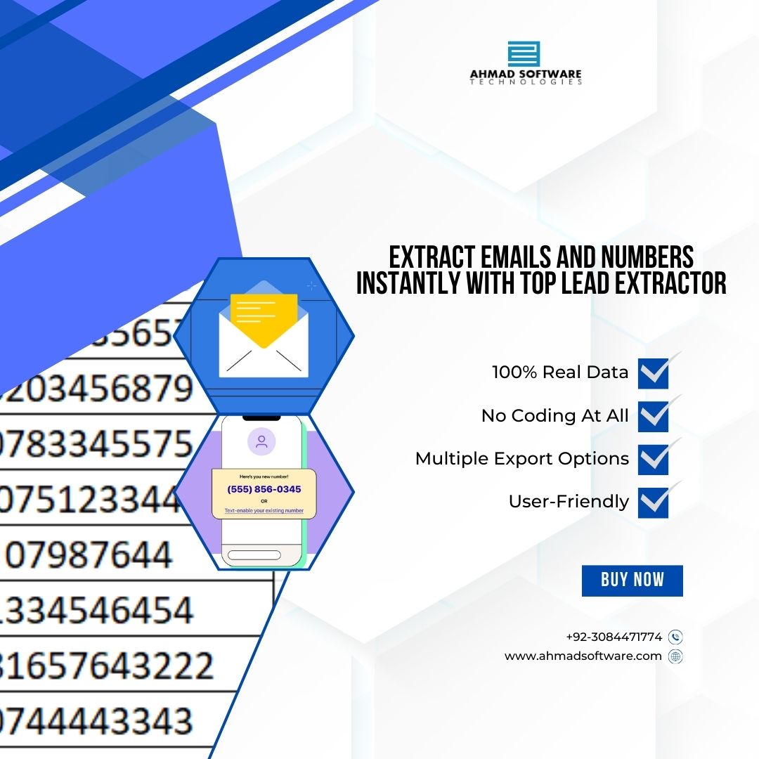 Extract Emails And Numbers Instantly With Top Lead Extractor
