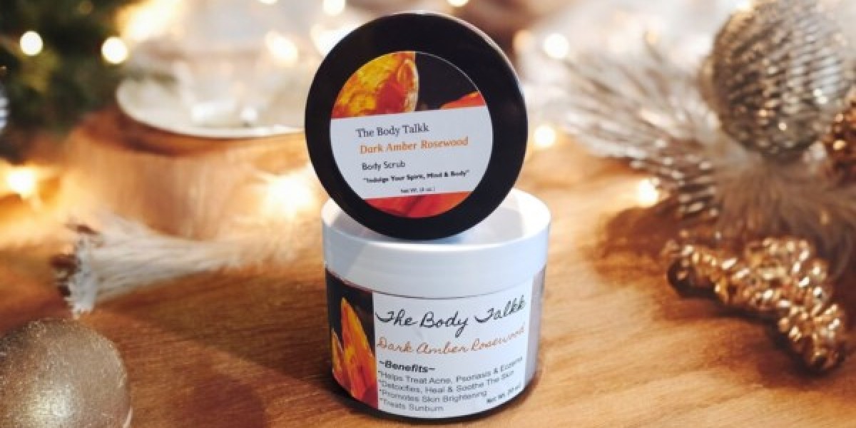 Dark Amber Rosewood Body Scrub: Luxurious Exfoliation with a Warm, Exotic Scent
