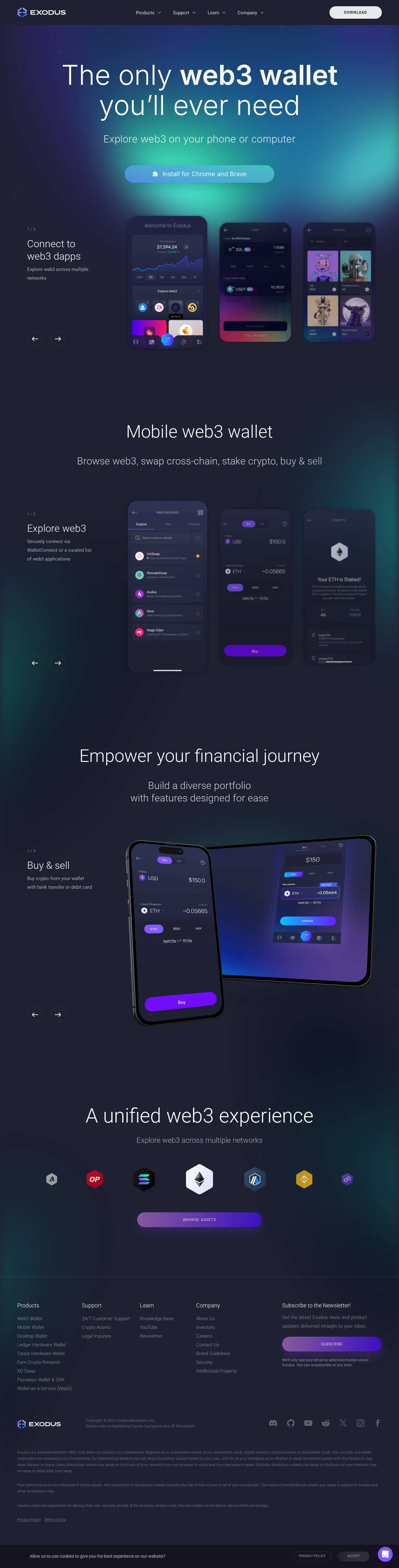 Exódus® Web3 Wallet | Your Secure* Web3 Companion™