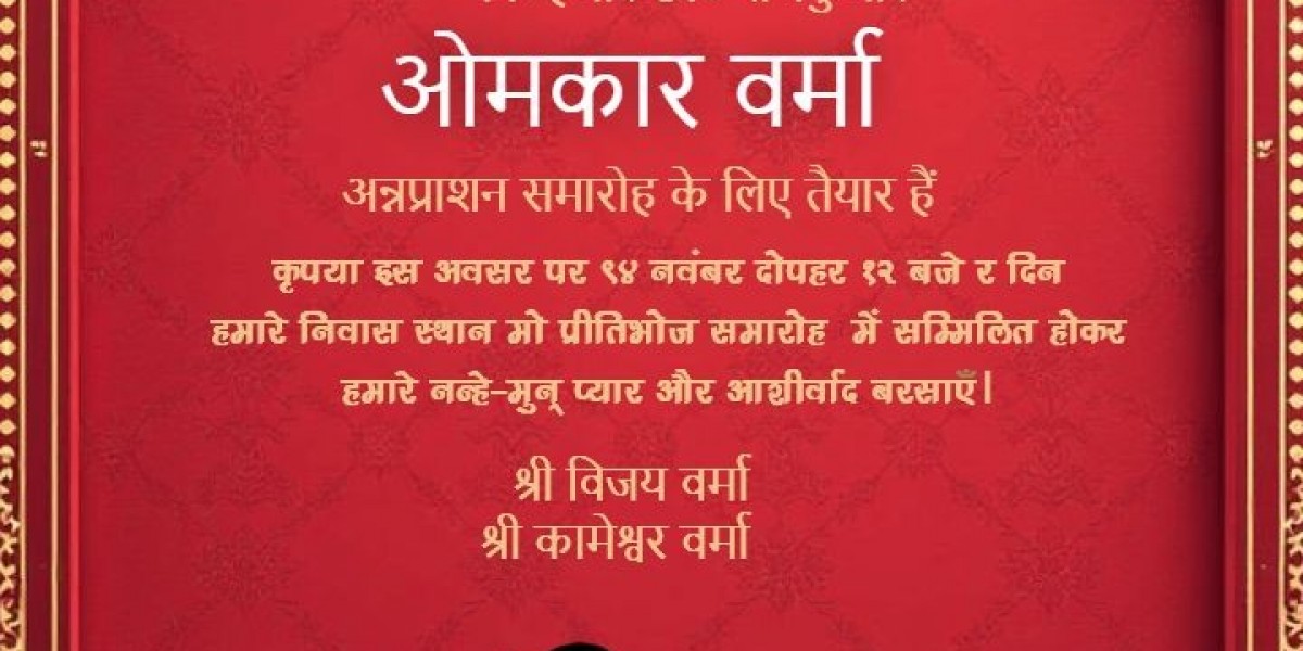 Annaprashan Invitation Card – A Heartfelt Creation by Crafty Art