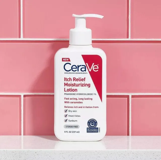 CeraVe Itch Relief Moisturizing Lotion 237ml – Fast-Acting Lotion for Dry, Itchy Skin with Ceramides and Pramoxine Hydrochloride | Daraz.pk