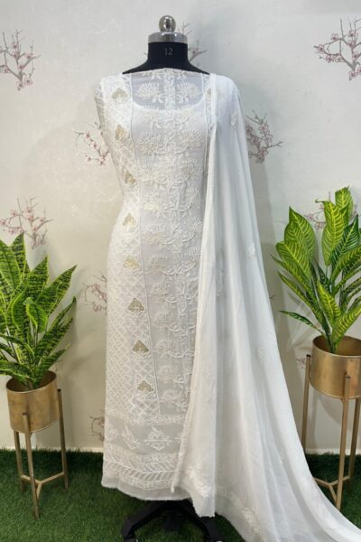 Lucknow Chikan Anarkali Suits & Chikankari Anarkali Sets | Velvyana
