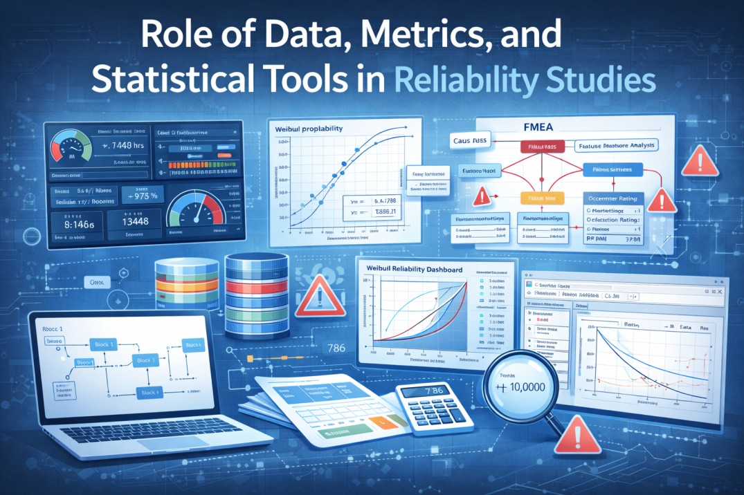Role of Data, Metrics, and Statistical Tools in Reliability Studies