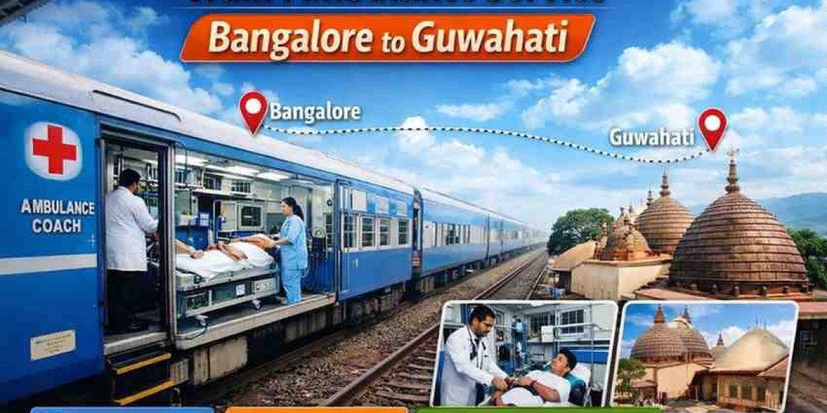 Train Ambulance Service in Bangalore to Guwahati – Safe & Affordable Patient Transfer