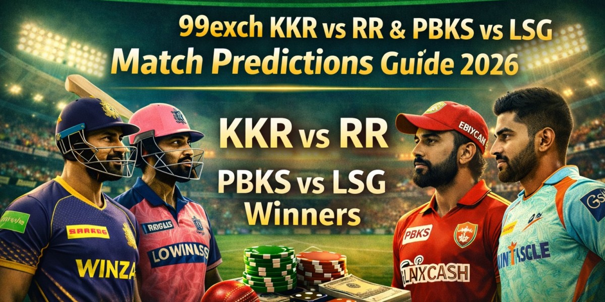 99exch KKR vs RR & PBKS vs LSG Match Predictions Guide 2026