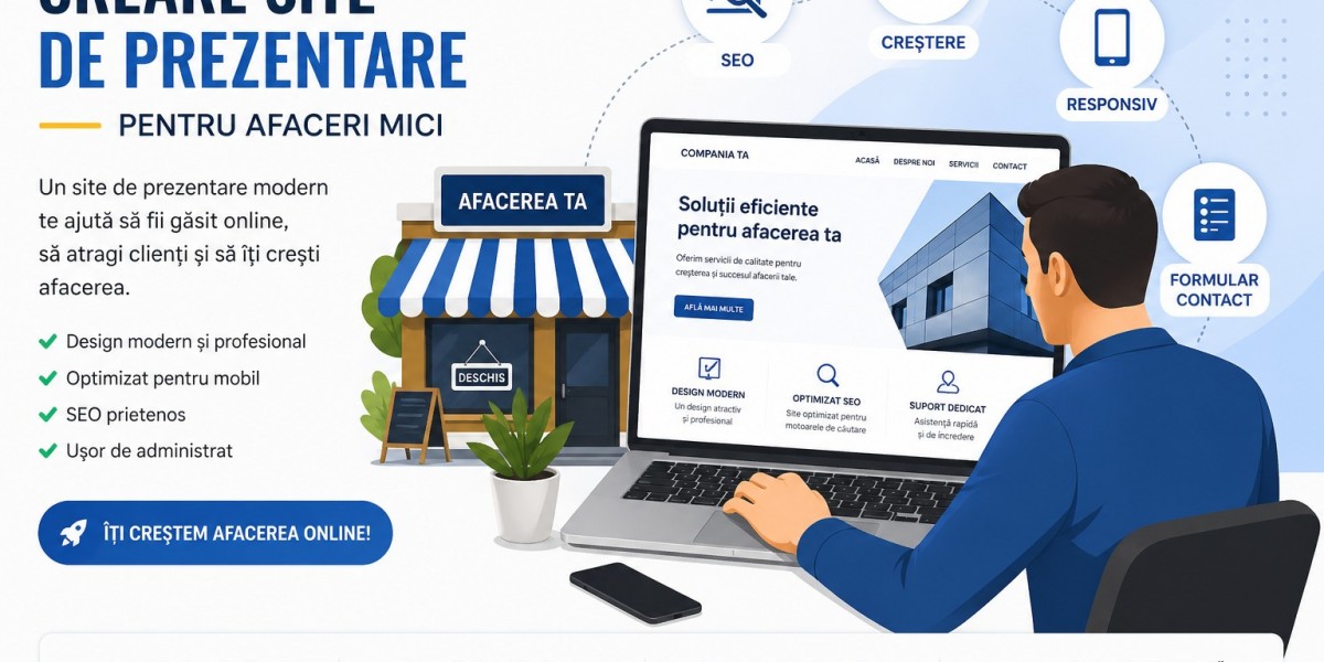 Creare site de prezentare pentru începători – ghid simplu și eficient
