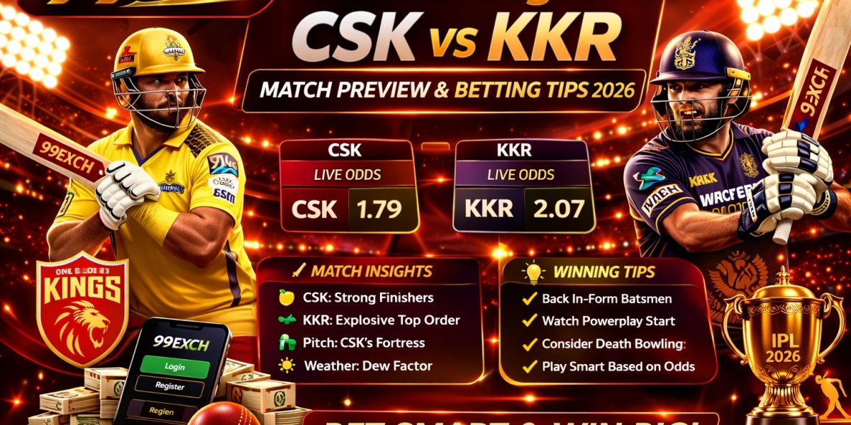 99exch Login: CSK vs KKR Match Preview & Betting Tips 2026