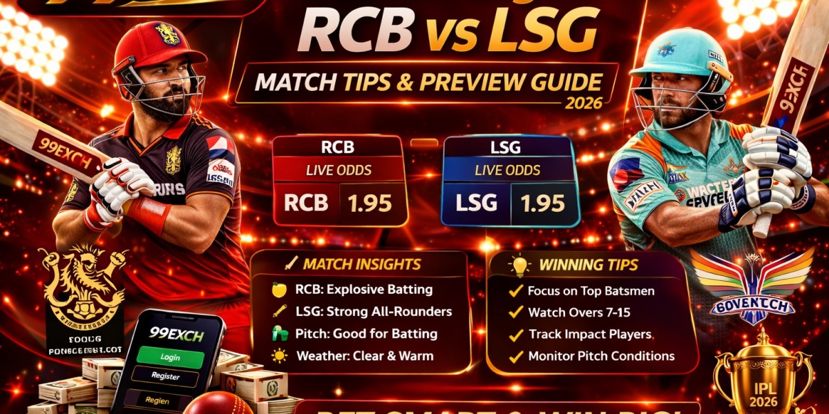 99exch Login 2026: RCB vs LSG Match Tips & Preview Guide