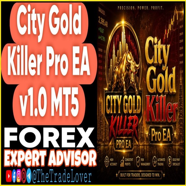 City Gold Killer Pro EA v1.0 MT5 (Works on Build 5836) | Forex Robot | MT5 Expert Advisor - The Trade Lovers