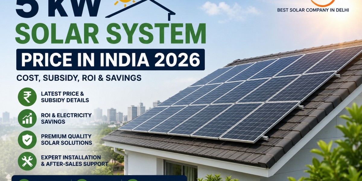 5 kW Solar System Price in India 2026 – Cost, Subsidy, ROI & Complete Guide