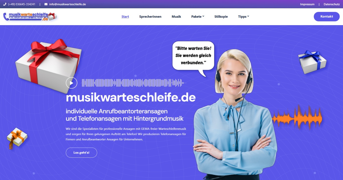 Telefonansagen für Behörden & Ämter – professionelle Anrufbeantworteransagen mit GEMA-freier Warteschleifenmusik