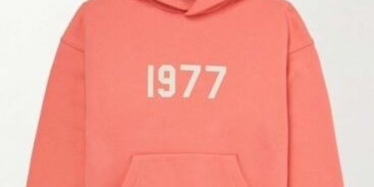 Pink 1977 Essential Hoodie: A Perfect Blend of Comfort and Streetwear Fashion