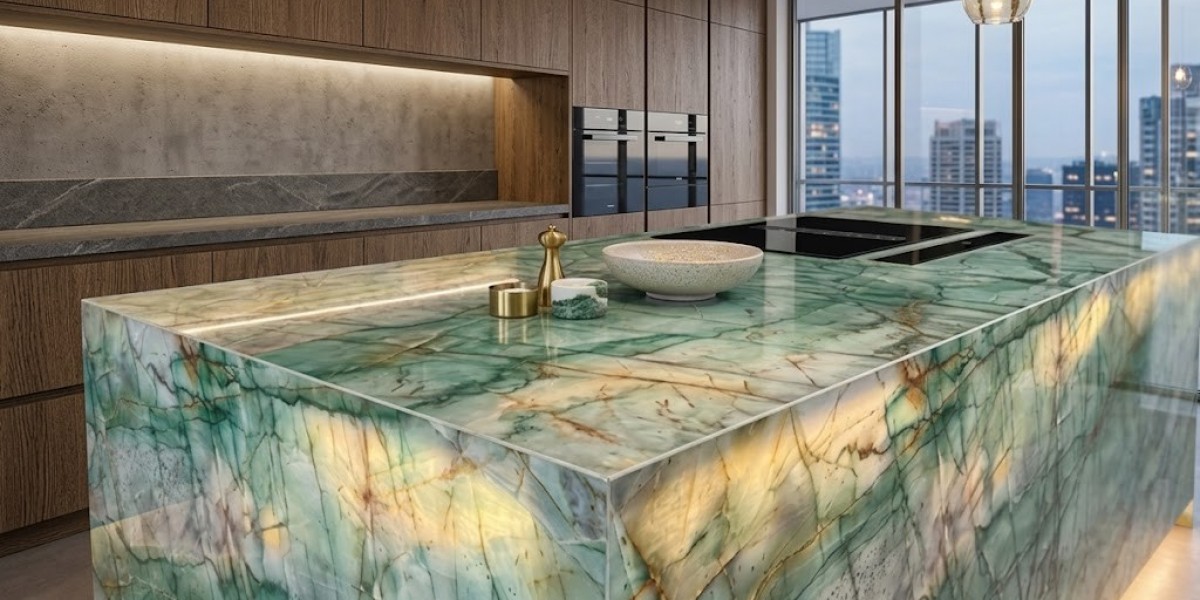 Green Onyx Kitchen Countertop: Luxury Stone for Modern Kitchens