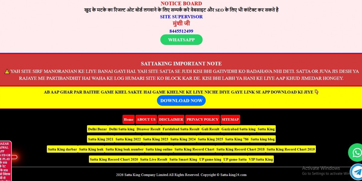 Satta King Daily Market Charts with Updated Result Information