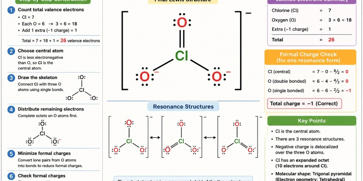 Lewis Dot Structure for ClO3 with Easy Chemistry Drawing Guide