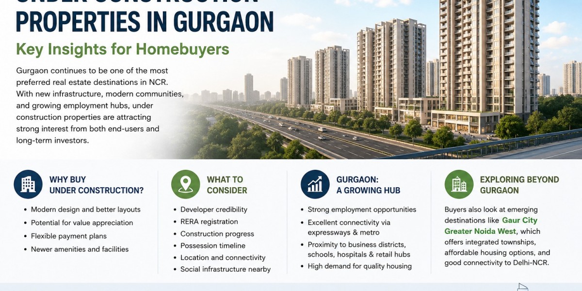 Under Construction Properties in Gurgaon: What Homebuyers Should Know Before Choosing a Growing Residential Community