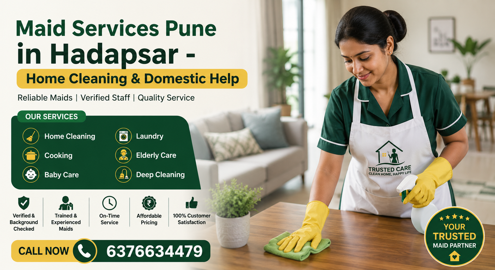 Top Maid Services In Hadapsar | Maid Services Pune
