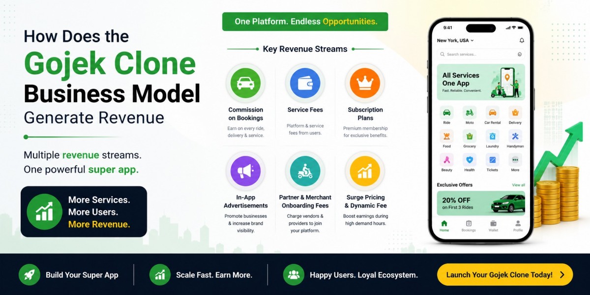 How Does the Gojek Clone Business Model Generate Revenue